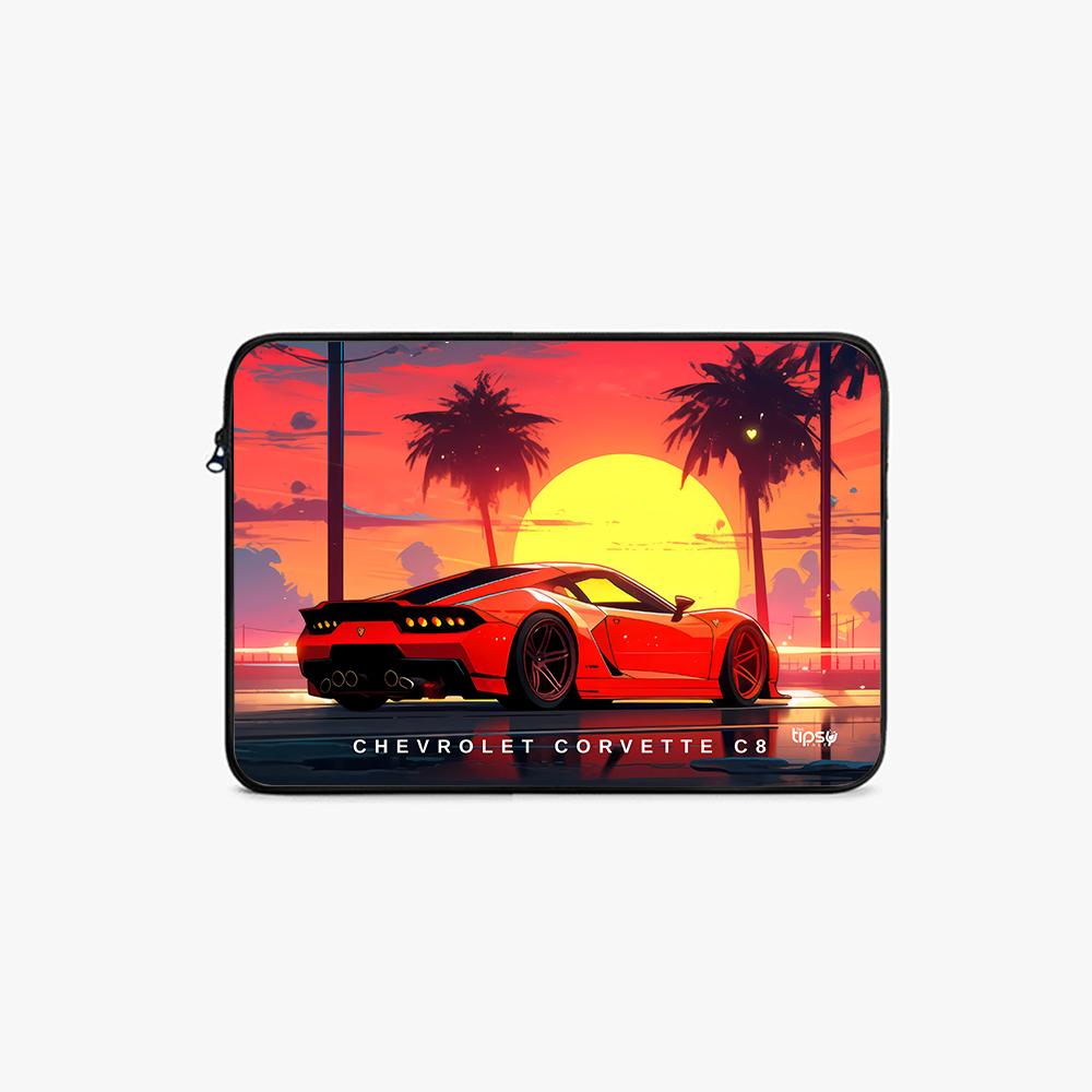 "CHEVROLET CORVETTE C8" Laptop Sleeves:Bold Modern Design for Every Size