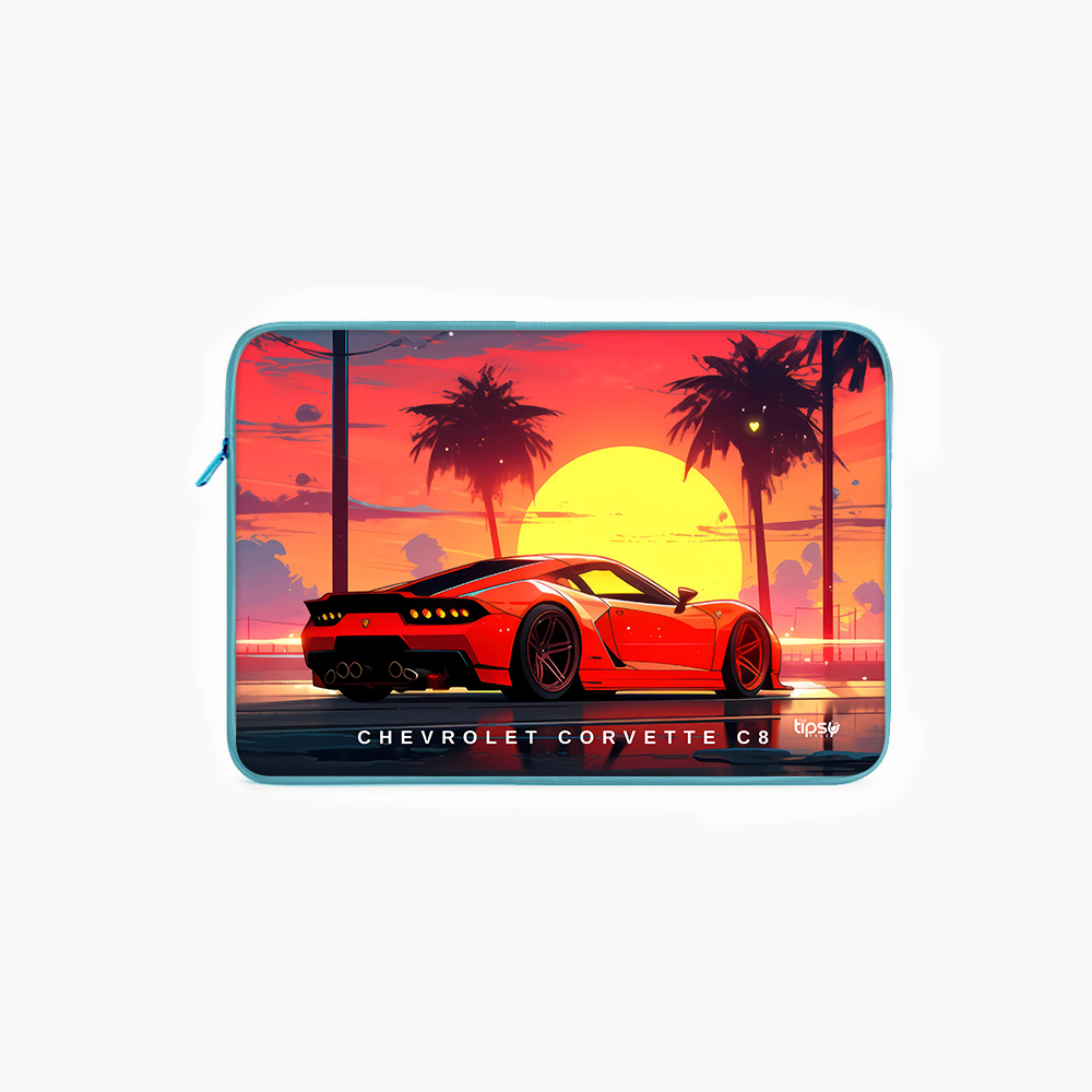 "CHEVROLET CORVETTE C8" Laptop Sleeves:Bold Modern Design for Every Size