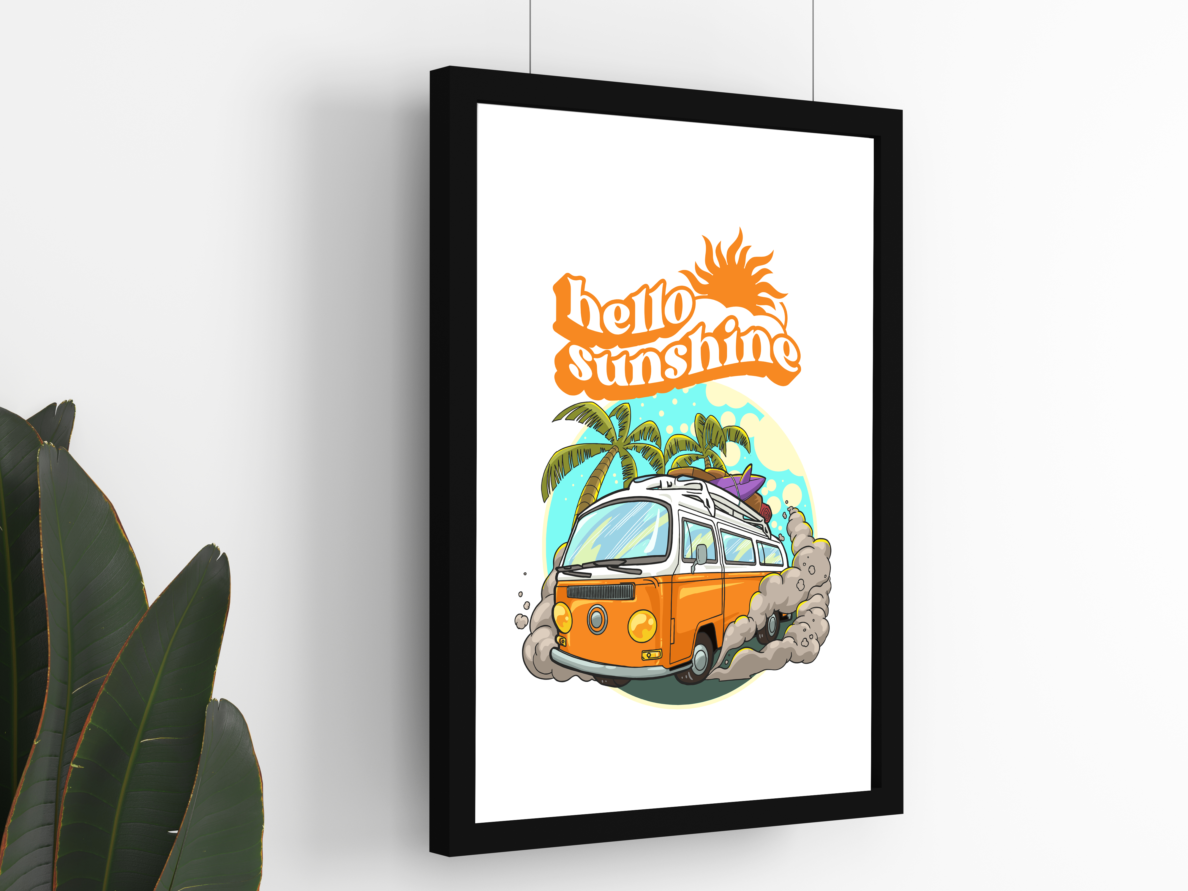 "HELLO SUNSHINE: ON THE ROAD" Poster: Add a Touch of Personality to Your Space