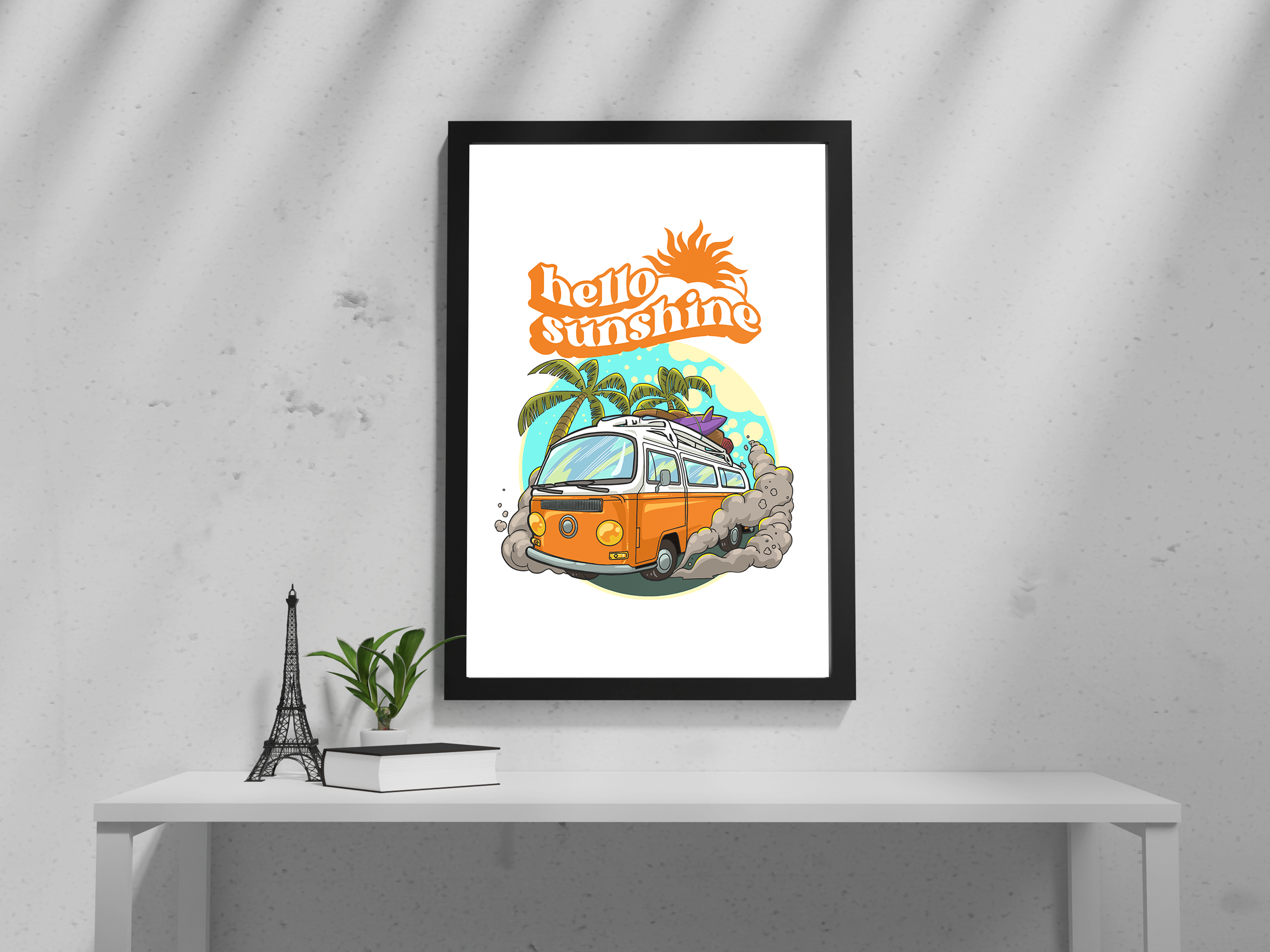 "HELLO SUNSHINE: ON THE ROAD" Poster: Add a Touch of Personality to Your Space