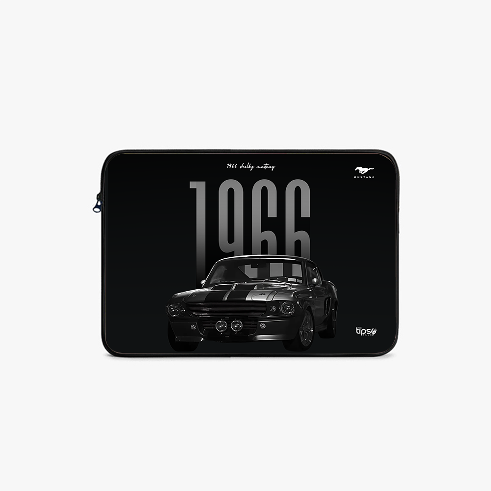 "THE VINTAGE MUSTANG - SHELBY 1966" Laptop Sleeves:Bold Modern Design for Every Size