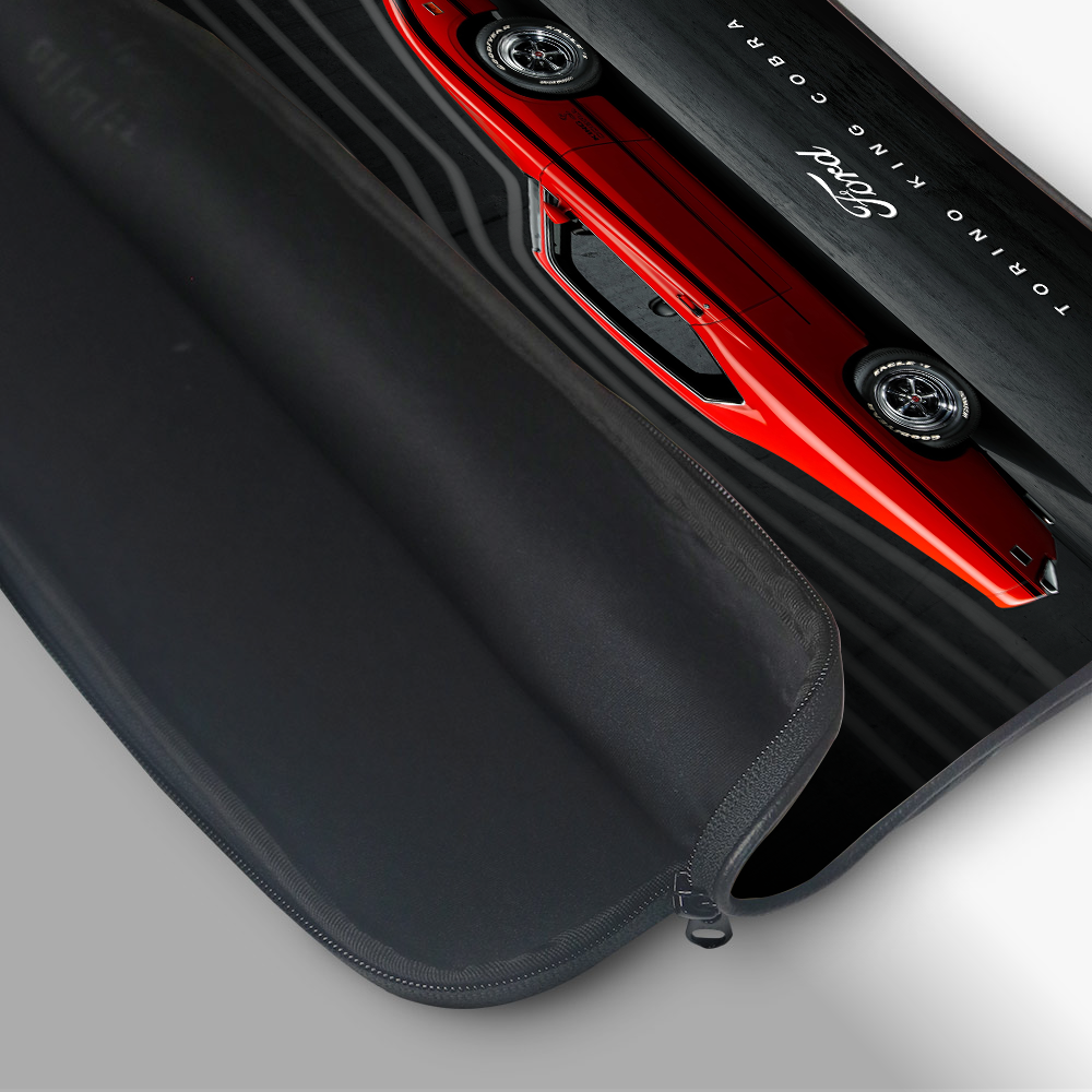 "1970 Ford Torino King Cobra" Laptop Sleeves:Bold Modern Design for Every Size