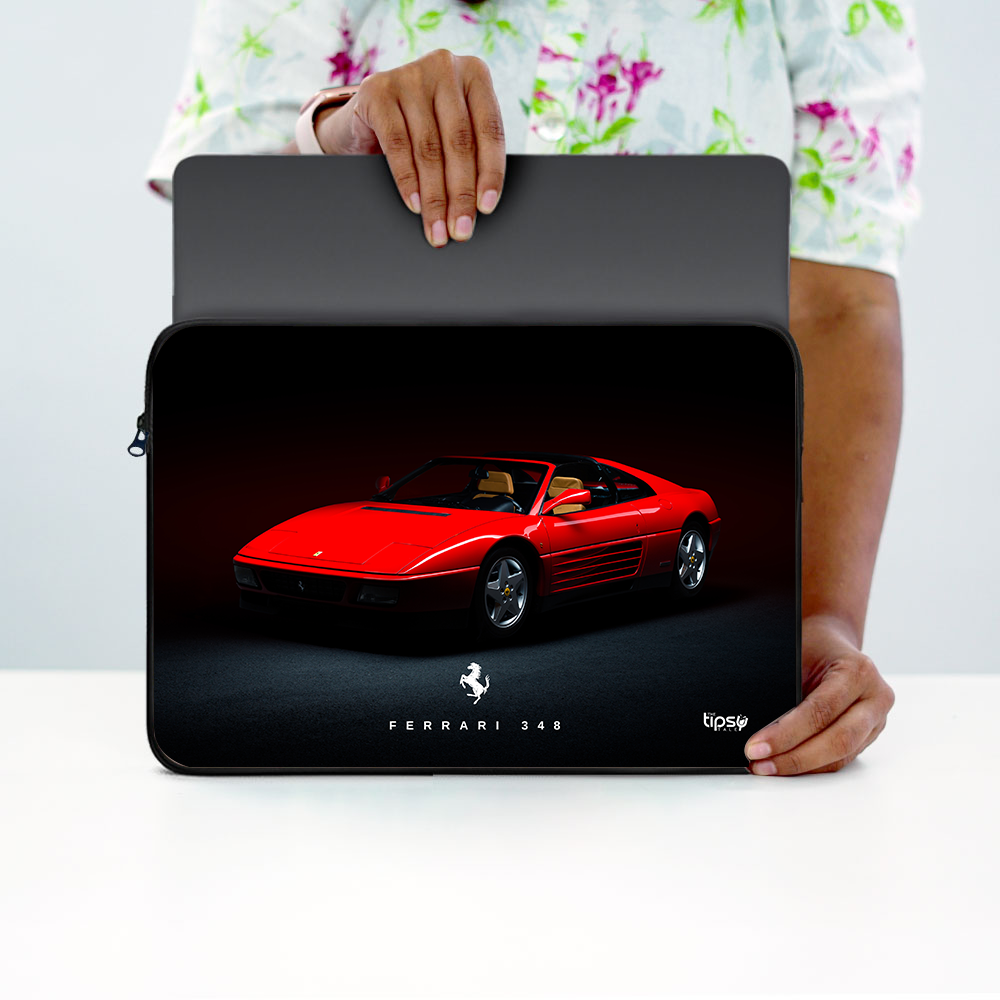 "FERRARI 348" Laptop Sleeves:Bold Modern Design for Every Size