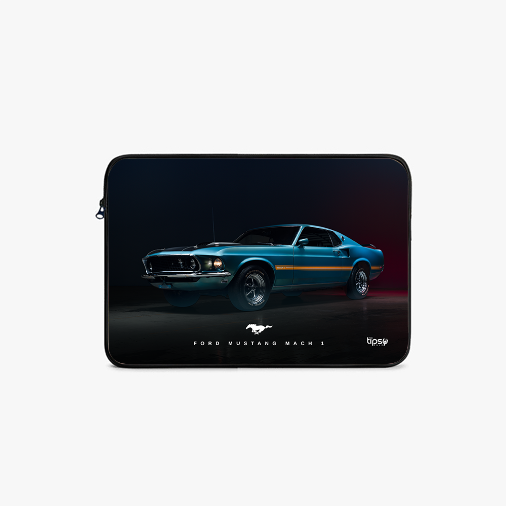 "FORD MUSTANG MACH 1" Laptop Sleeves:Bold Modern Design for Every Size