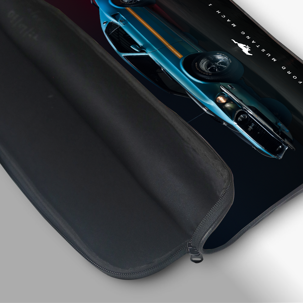 "FORD MUSTANG MACH 1" Laptop Sleeves:Bold Modern Design for Every Size