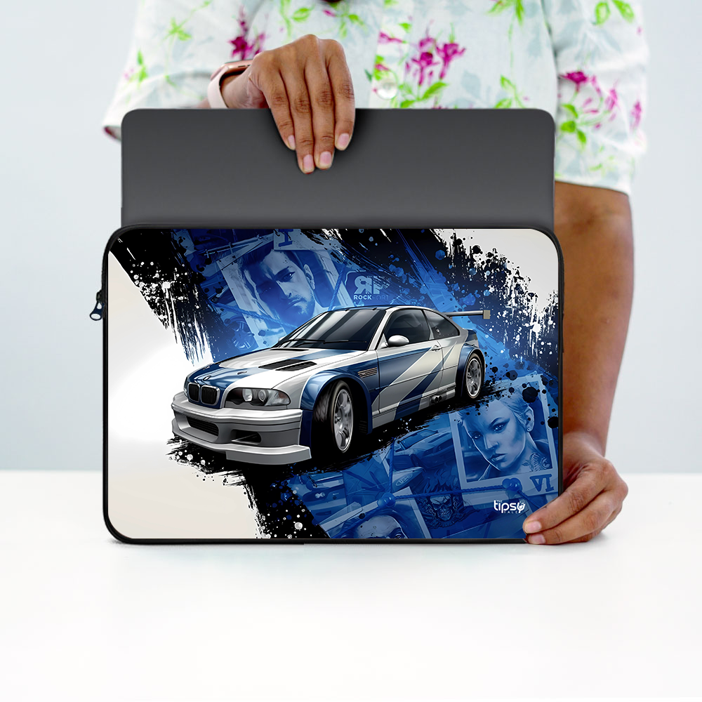"NFS - NO LIMITS" Laptop Sleeves:Bold Modern Design for Every Size