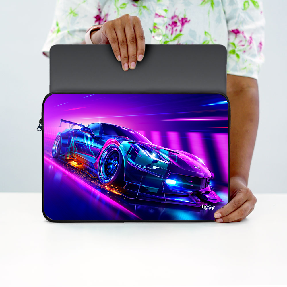 "NFS HEAT- CAR VIBES" Laptop Sleeves:Bold Modern Design for Every Size