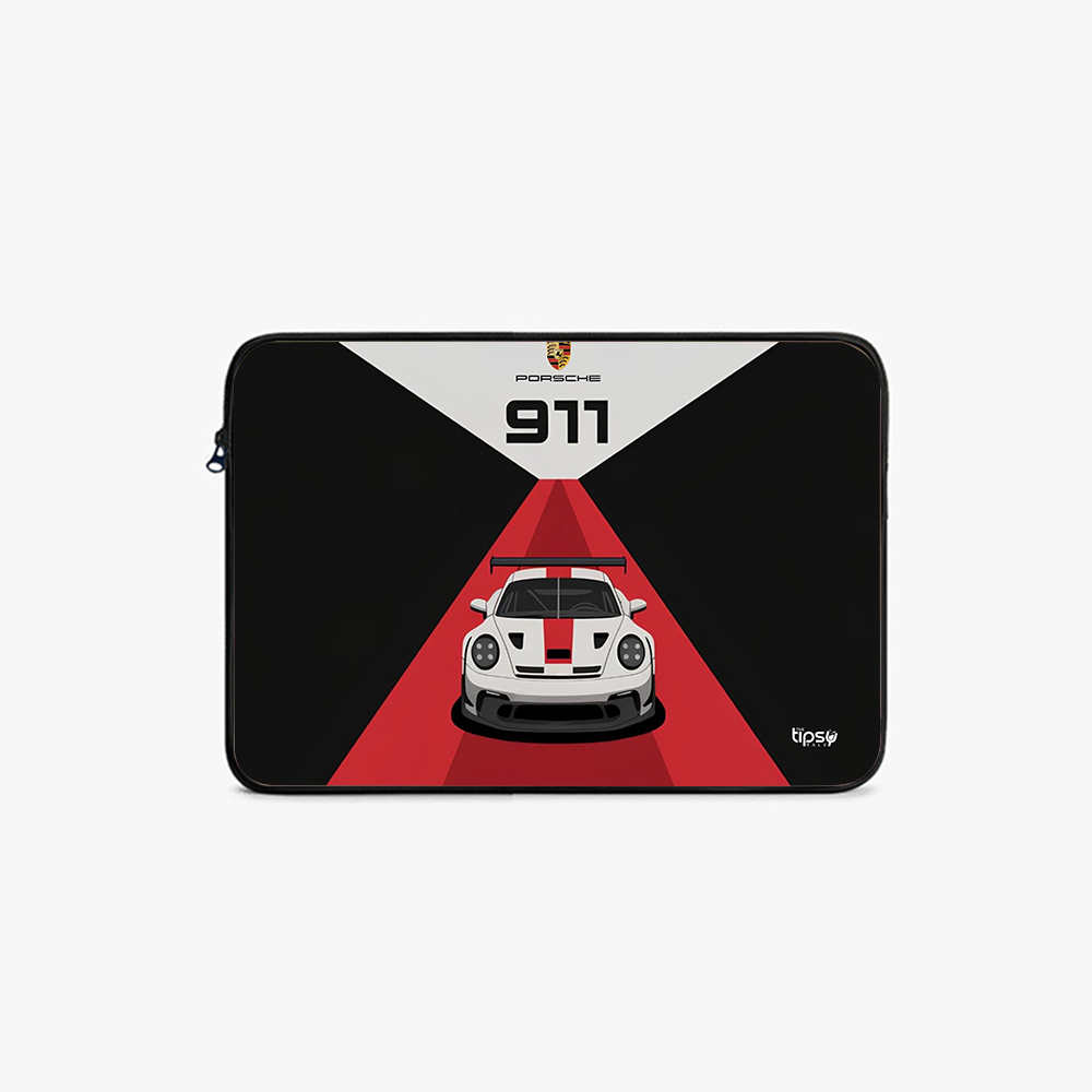 "911- LEGACY OF SPEED" Laptop Sleeves:Bold Modern Design for Every Size