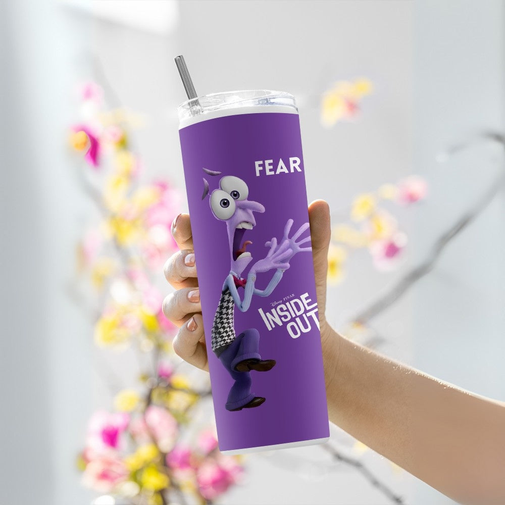 "Inside Out : Fear" Tumbler with Metal Straw
