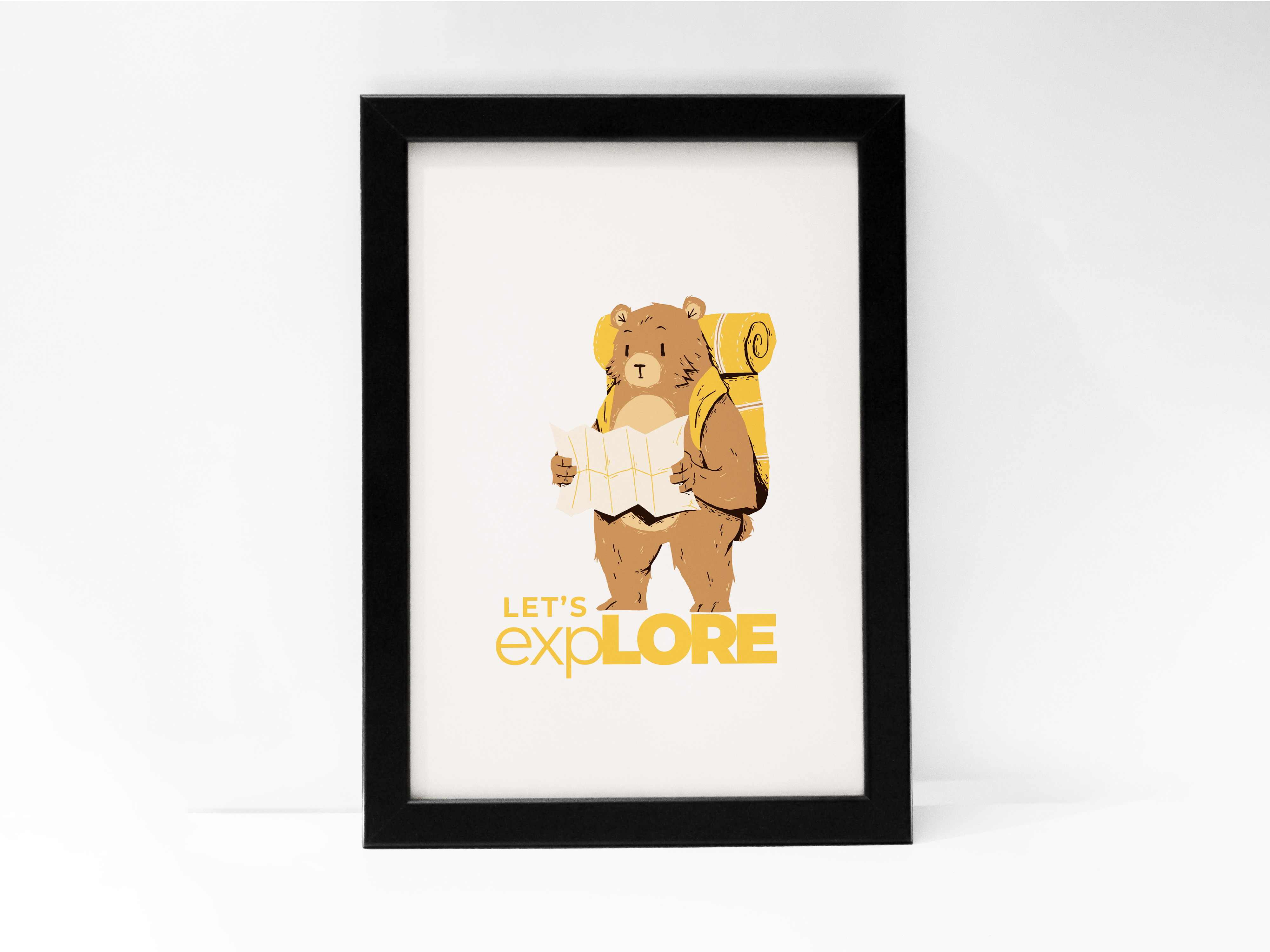 "YOGI THE BEAR: EXPLORE" Poster: Add a Touch of Personality to Your Space