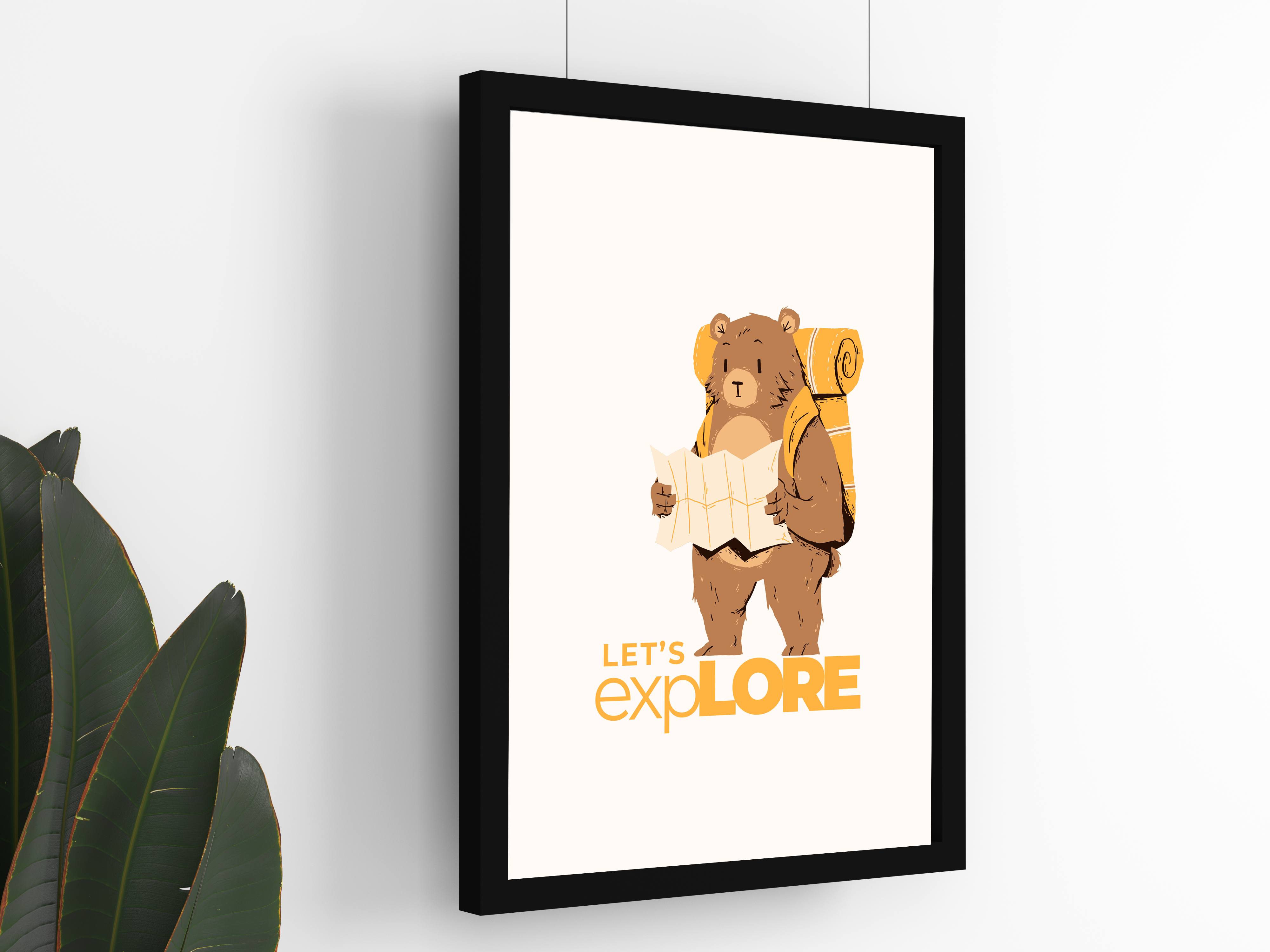 "YOGI THE BEAR: EXPLORE" Poster: Add a Touch of Personality to Your Space