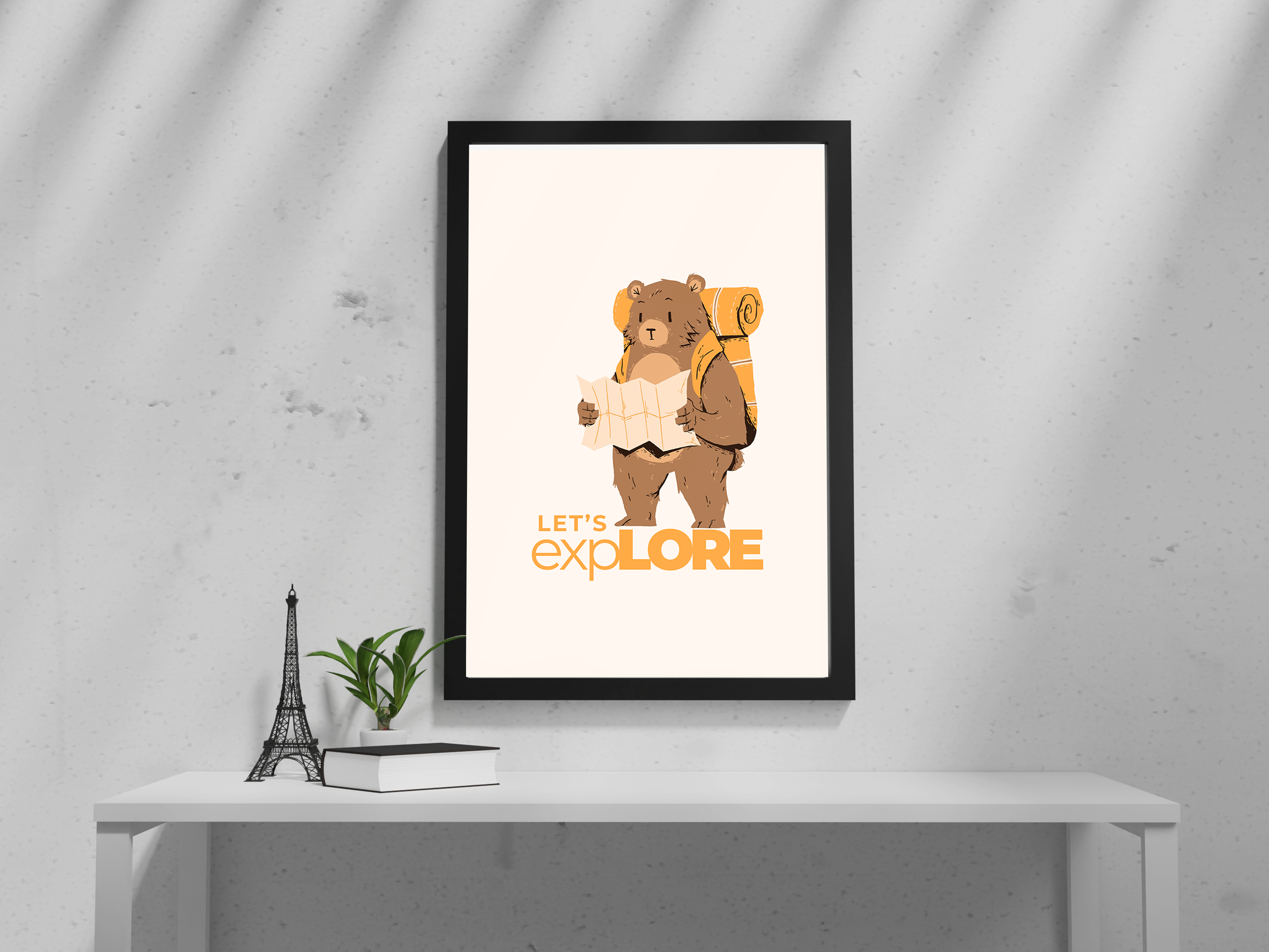 "YOGI THE BEAR: EXPLORE" Poster: Add a Touch of Personality to Your Space