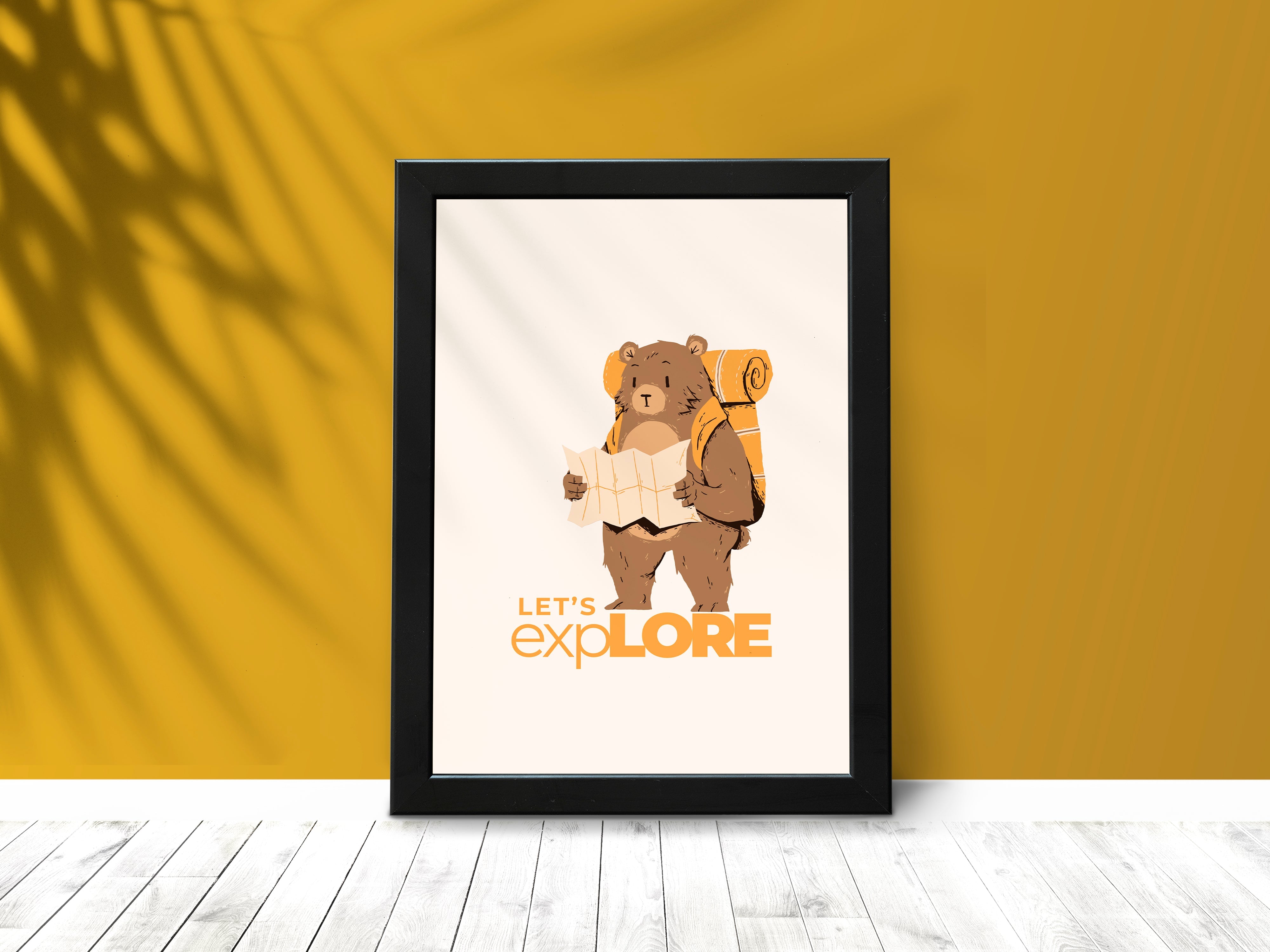 "YOGI THE BEAR: EXPLORE" Poster: Add a Touch of Personality to Your Space