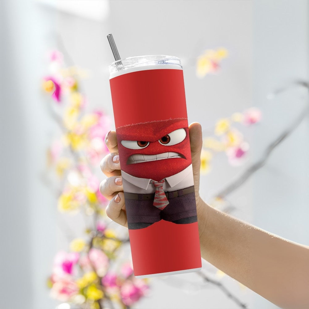 "Inside Out : Anger" Tumbler with Metal Straw