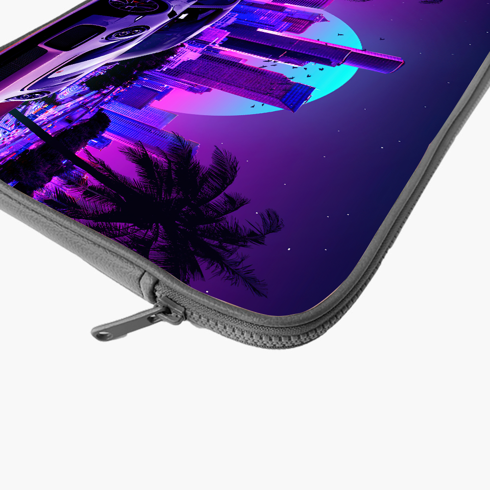 "PORSCHE - NEON CITY" Laptop Sleeves:Bold Modern Design for Every Size