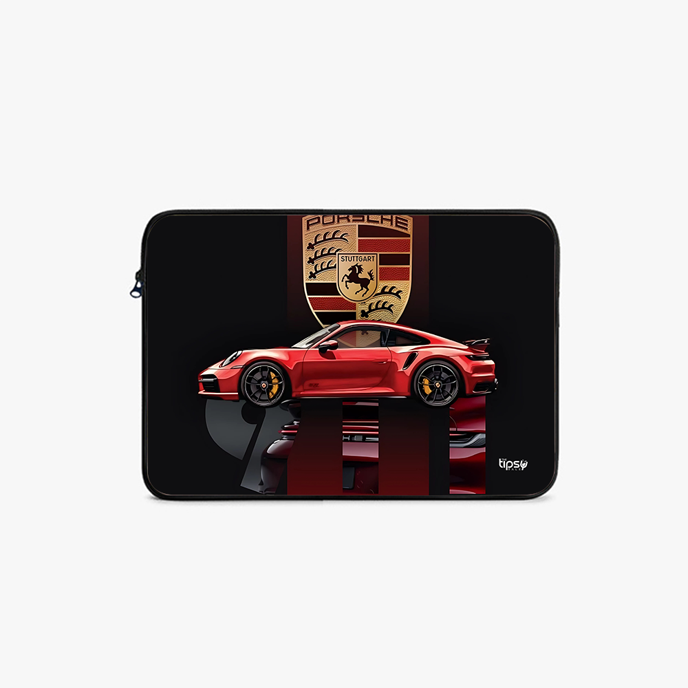 "911 RED PORSCHE" Laptop Sleeves:Bold Modern Design for Every Size