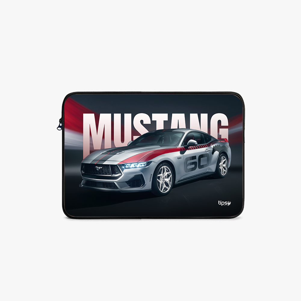 "MUSTANG 60TH  ANNIVERSARY EDITION" Laptop Sleeves:Bold Modern Design for Every Size
