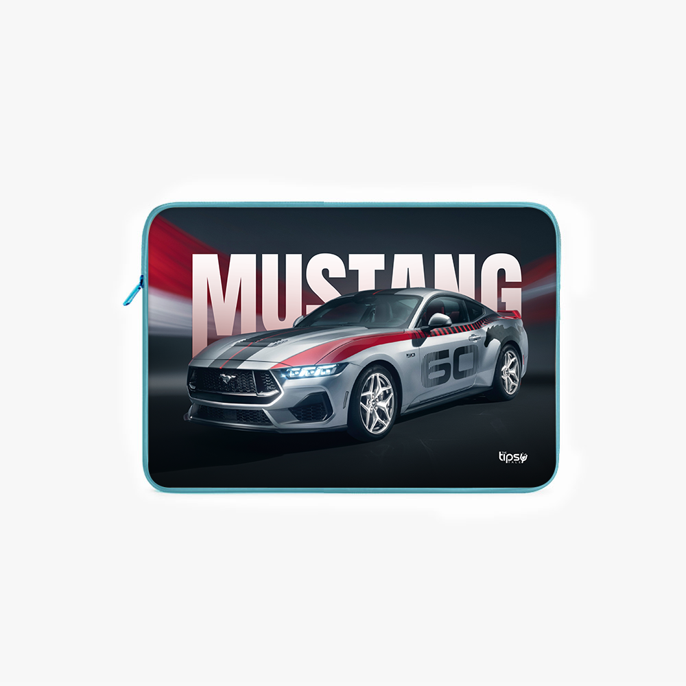 "MUSTANG 60TH  ANNIVERSARY EDITION" Laptop Sleeves:Bold Modern Design for Every Size