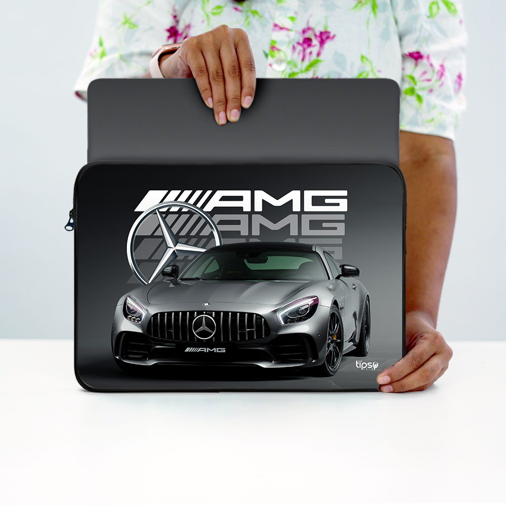 "MERCEDES- AMG GT - EXPLOSIVE POWER" Laptop Sleeves:Bold Modern Design for Every Size
