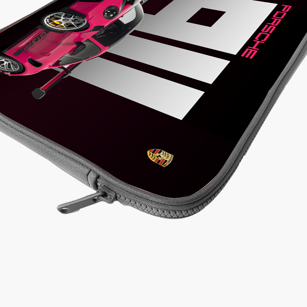 "PORSCHE GT3 - STATEMENT OF SPEED" Laptop Sleeves:Bold Modern Design for Every Size