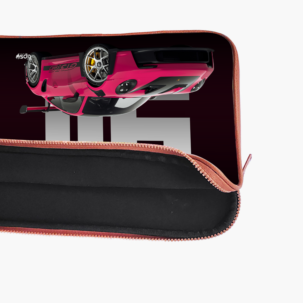 "PORSCHE GT3 - STATEMENT OF SPEED" Laptop Sleeves:Bold Modern Design for Every Size