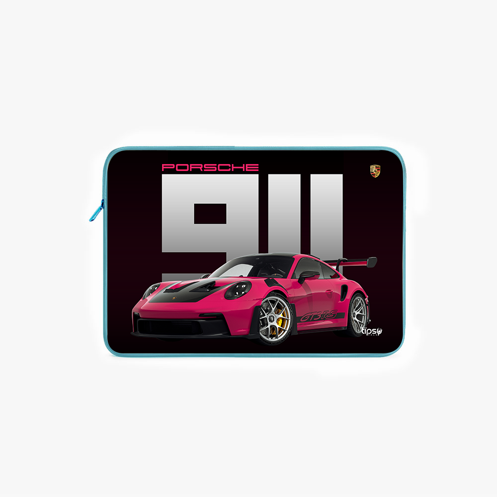 "PORSCHE GT3 - STATEMENT OF SPEED" Laptop Sleeves:Bold Modern Design for Every Size