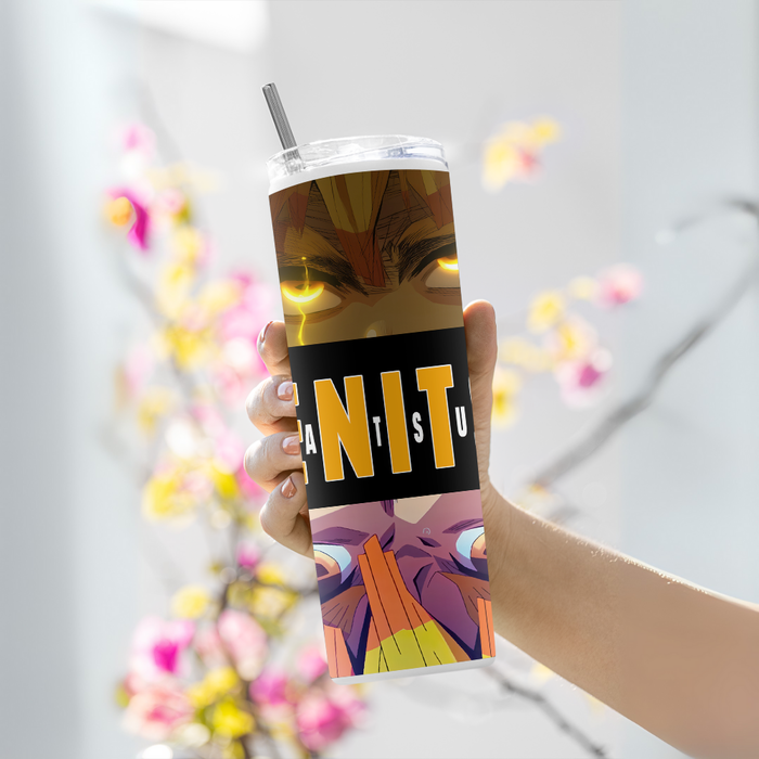 "ZENITSU AGATSUMA - DEMON SLAYER" Tumbler with Metal Straw