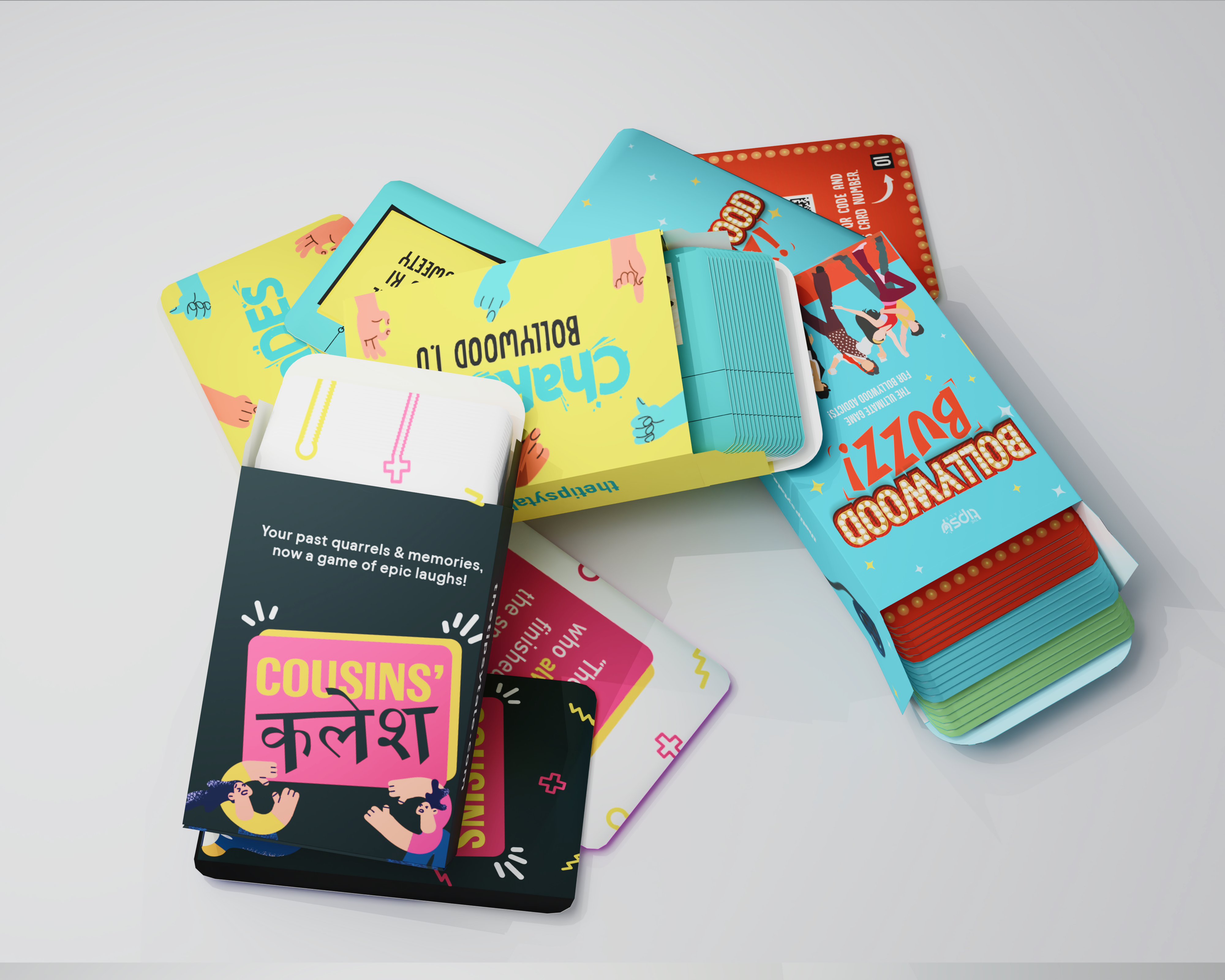Bollywood Buzz + Dumb Charades + Cousin Kalesh – The Drama Combo Pack!