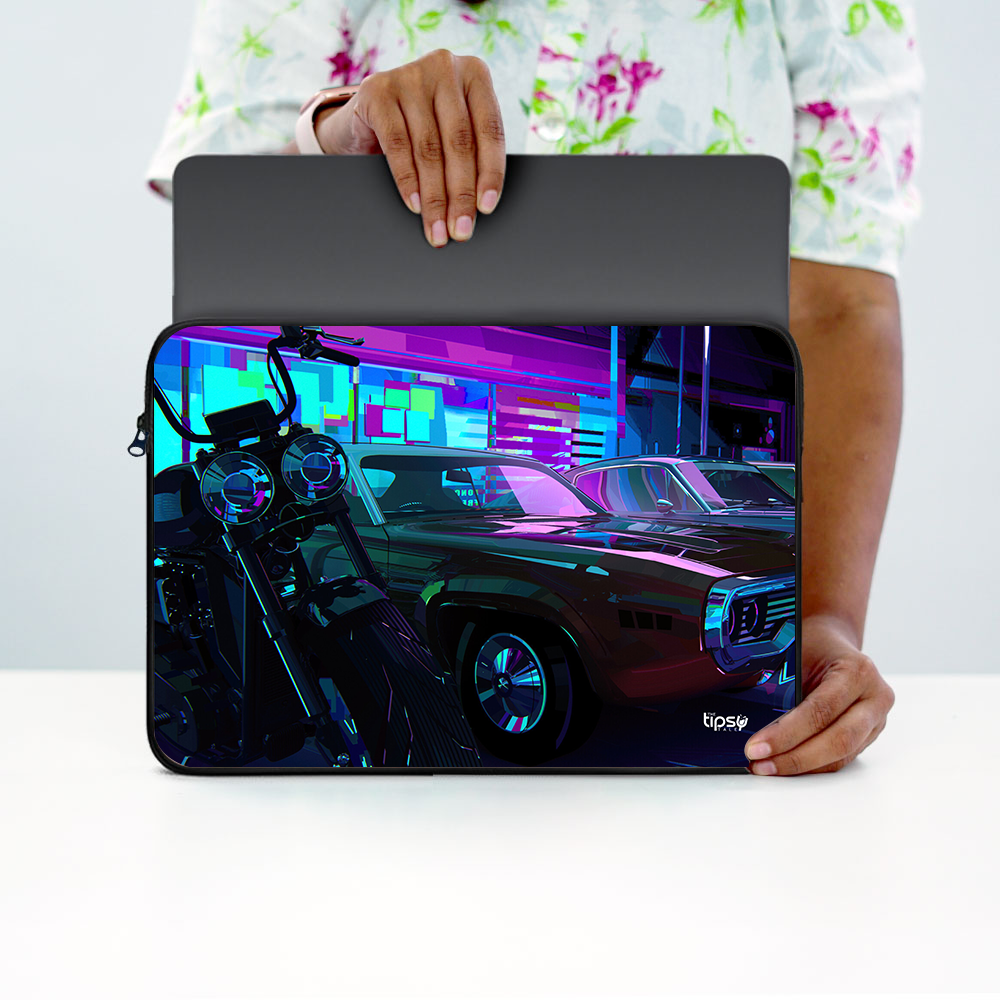"PARKING LOT- ARTISTIC EDITION" Laptop Sleeves:Bold Modern Design for Every Size
