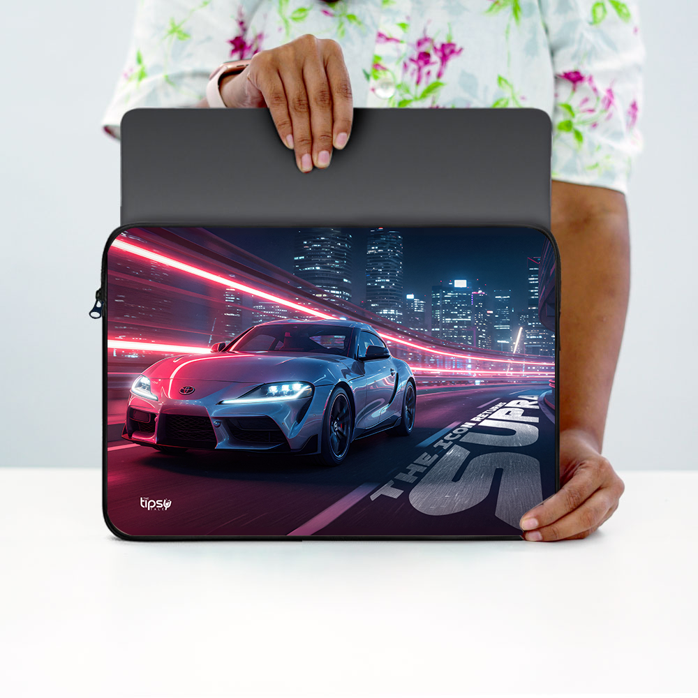 "THE ICON RETURNS - SUPRA" Laptop Sleeves:Bold Modern Design for Every Size