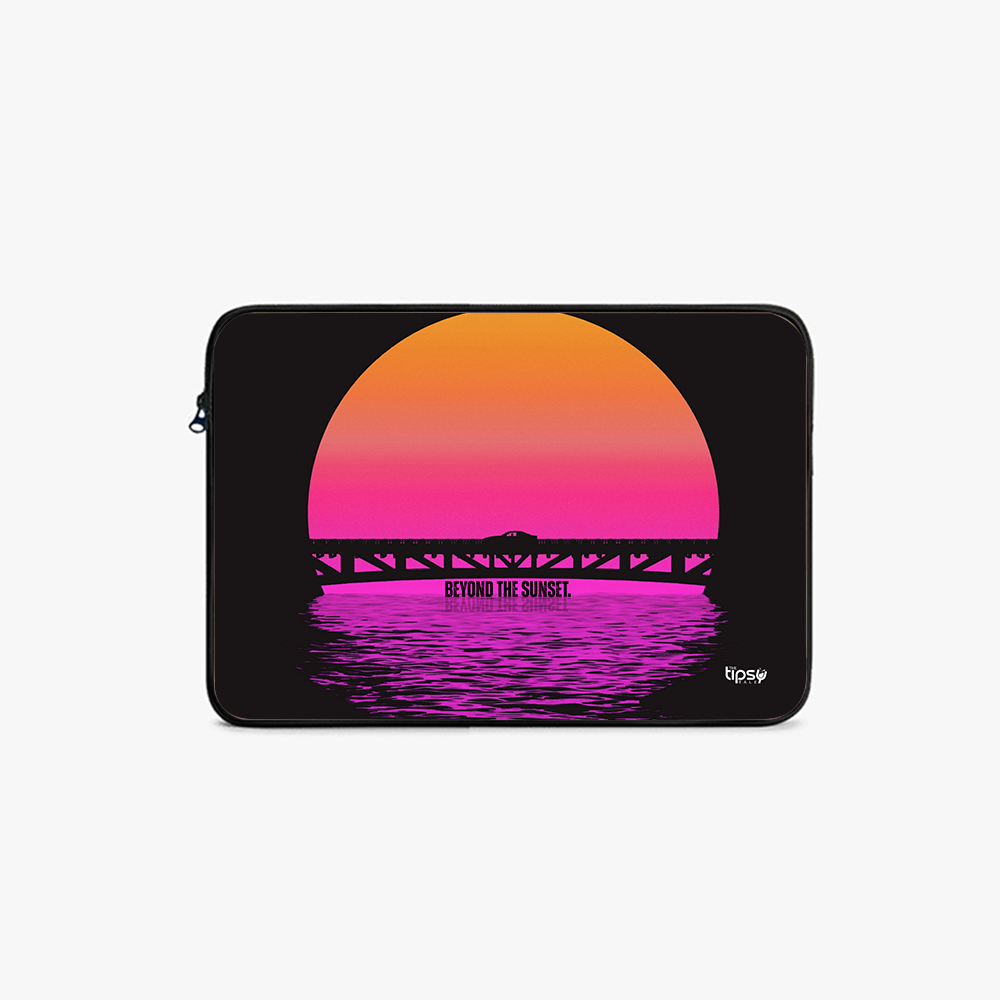 "Beyond the Sunset- CAR EDITION" Laptop Sleeves:Bold Modern Design for Every Size