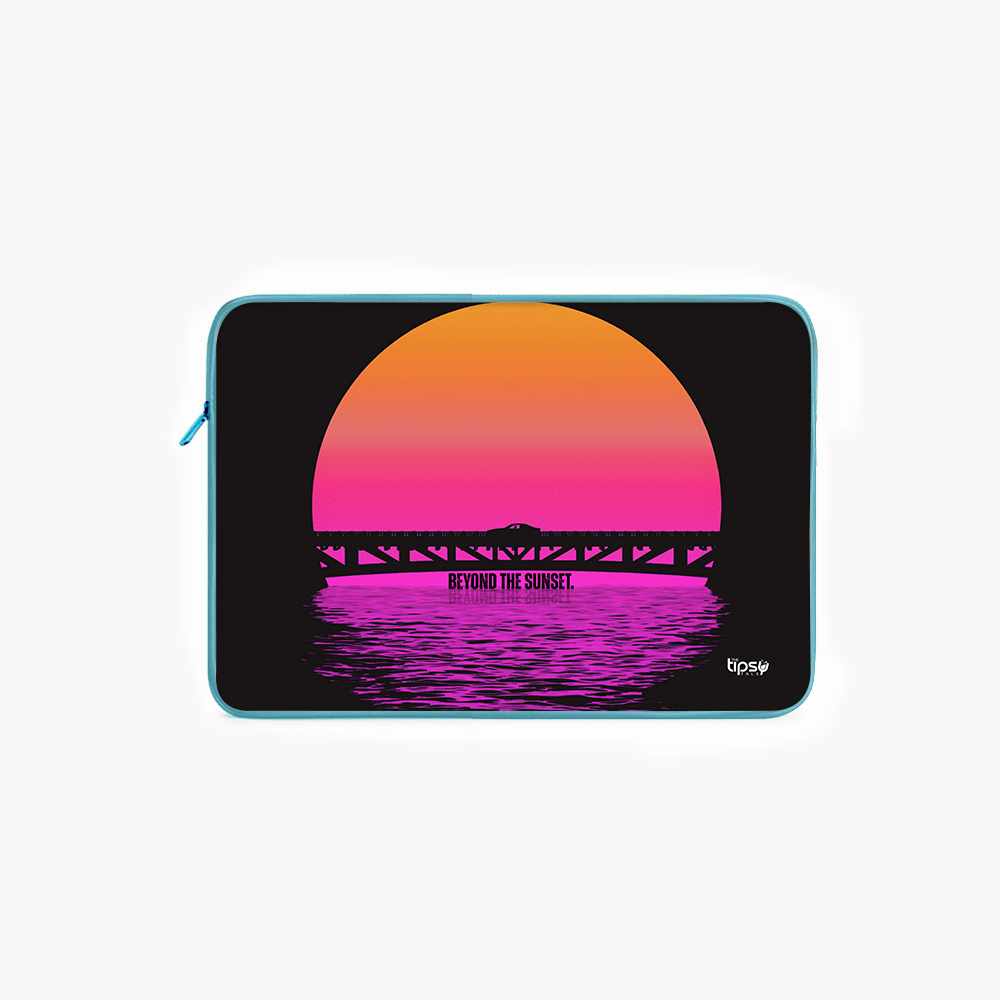"Beyond the Sunset- CAR EDITION" Laptop Sleeves:Bold Modern Design for Every Size