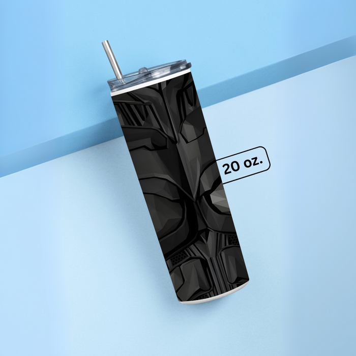 "BATMAN'S SUIT" Tumbler with Metal Straw