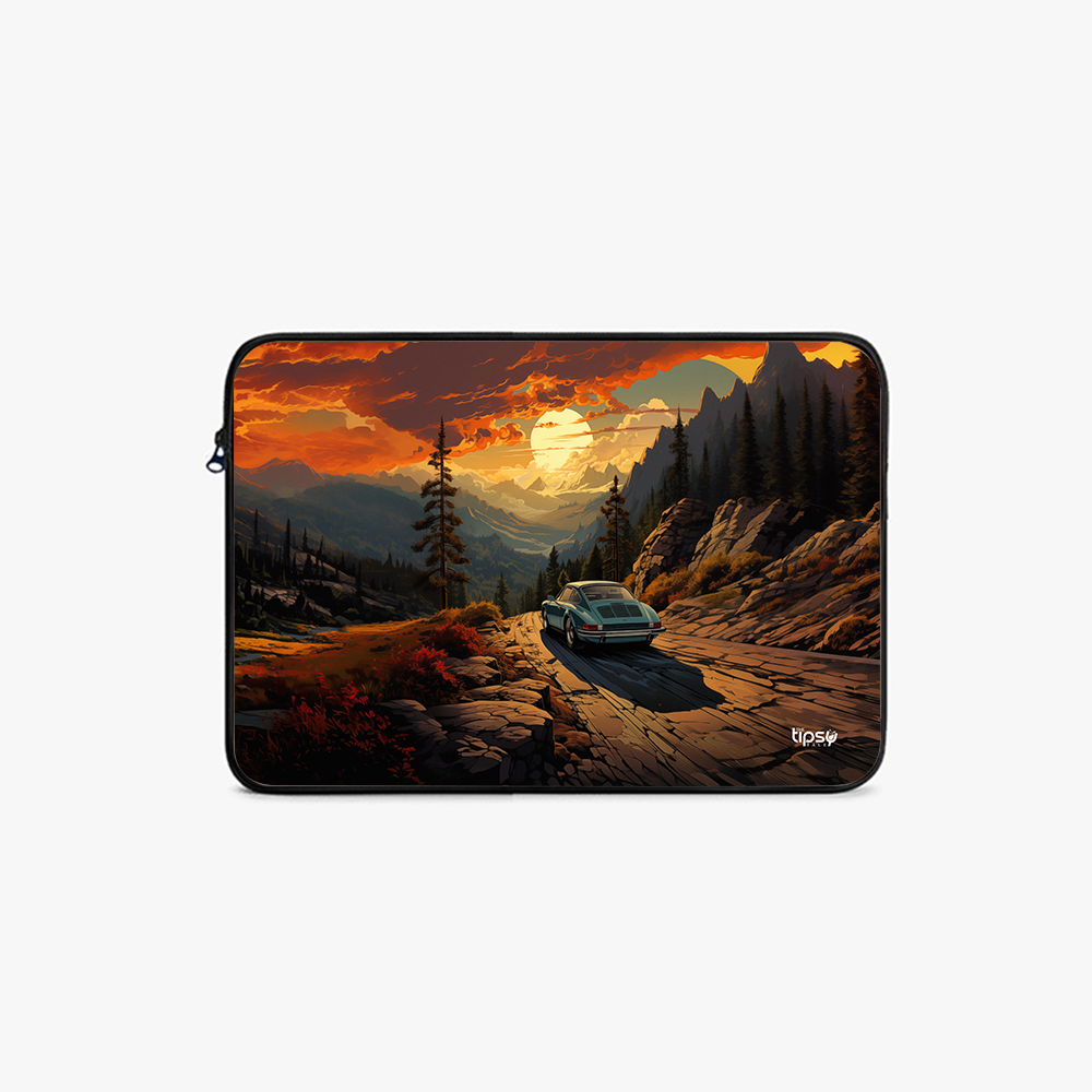 "CHASING THE SUNSET" Laptop Sleeves:Bold Modern Design for Every Size