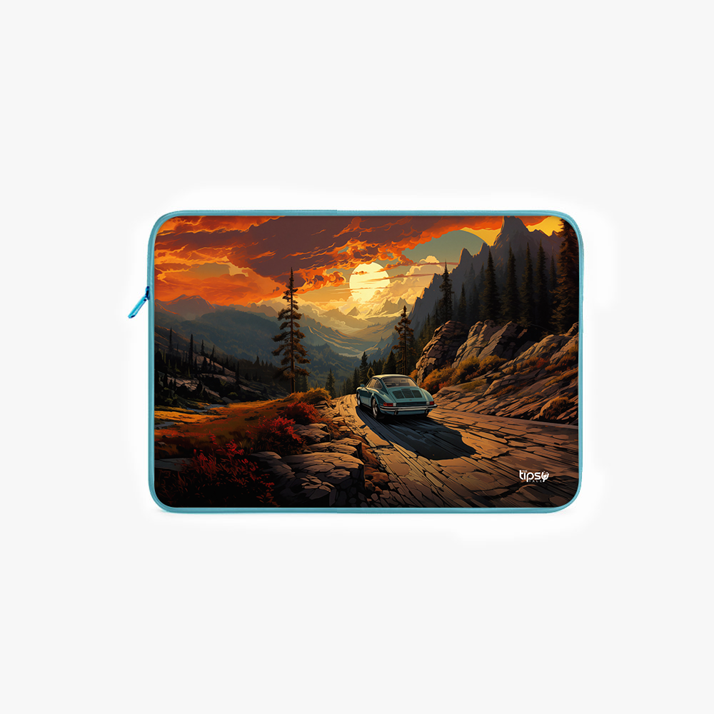 "CHASING THE SUNSET" Laptop Sleeves:Bold Modern Design for Every Size