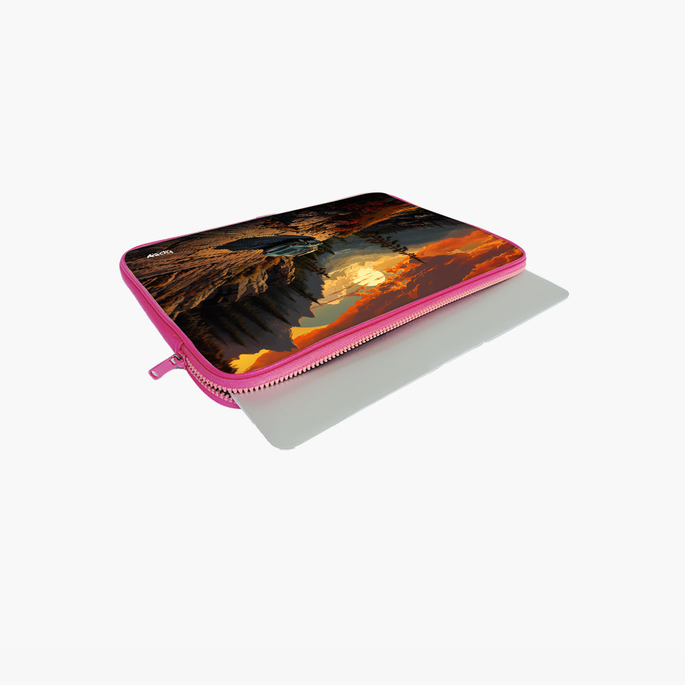 "CHASING THE SUNSET" Laptop Sleeves:Bold Modern Design for Every Size