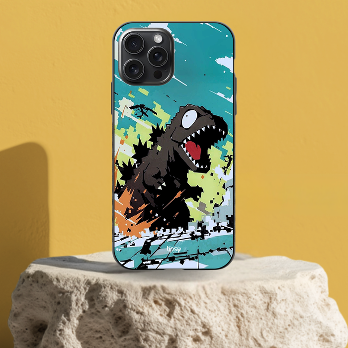 "PIXELATED DINOSAUR" -Mobile Covers Shock Resistant, Slim & Stylish Cases