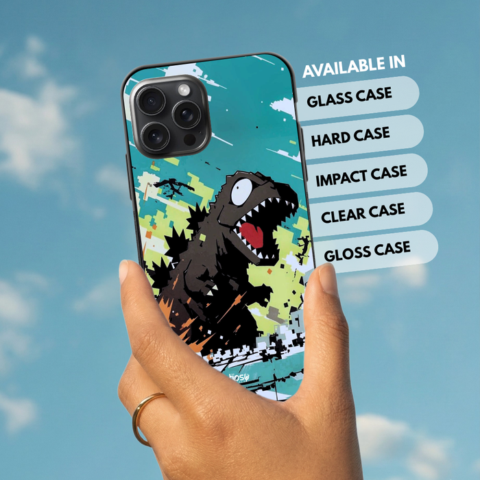 "PIXELATED DINOSAUR" -Mobile Covers Shock Resistant, Slim & Stylish Cases