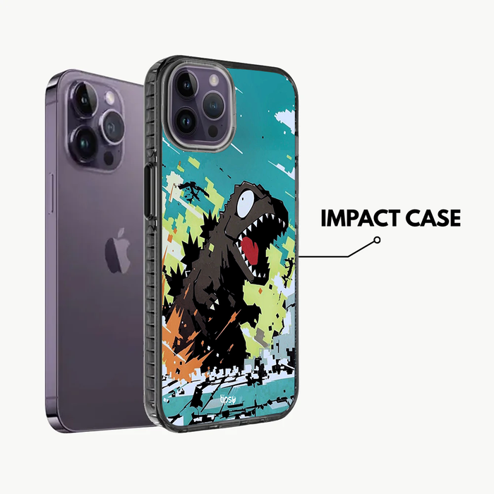 "PIXELATED DINOSAUR" -Mobile Covers Shock Resistant, Slim & Stylish Cases