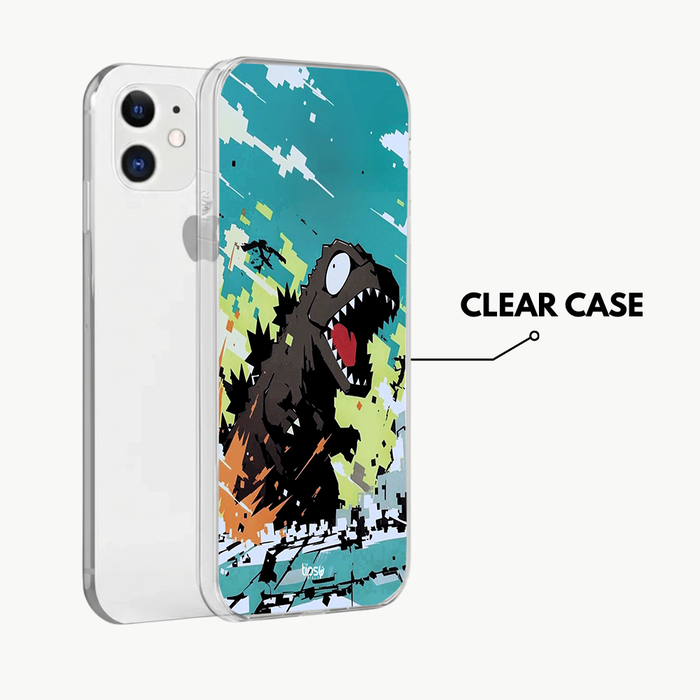 "PIXELATED DINOSAUR" -Mobile Covers Shock Resistant, Slim & Stylish Cases