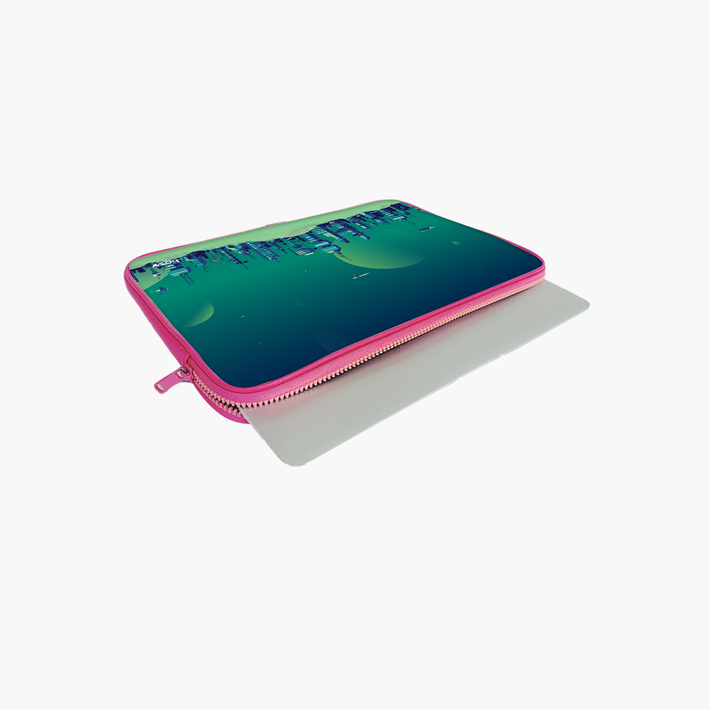 "FUTURE CITY" Laptop Sleeves:Bold Modern Design for Every Size