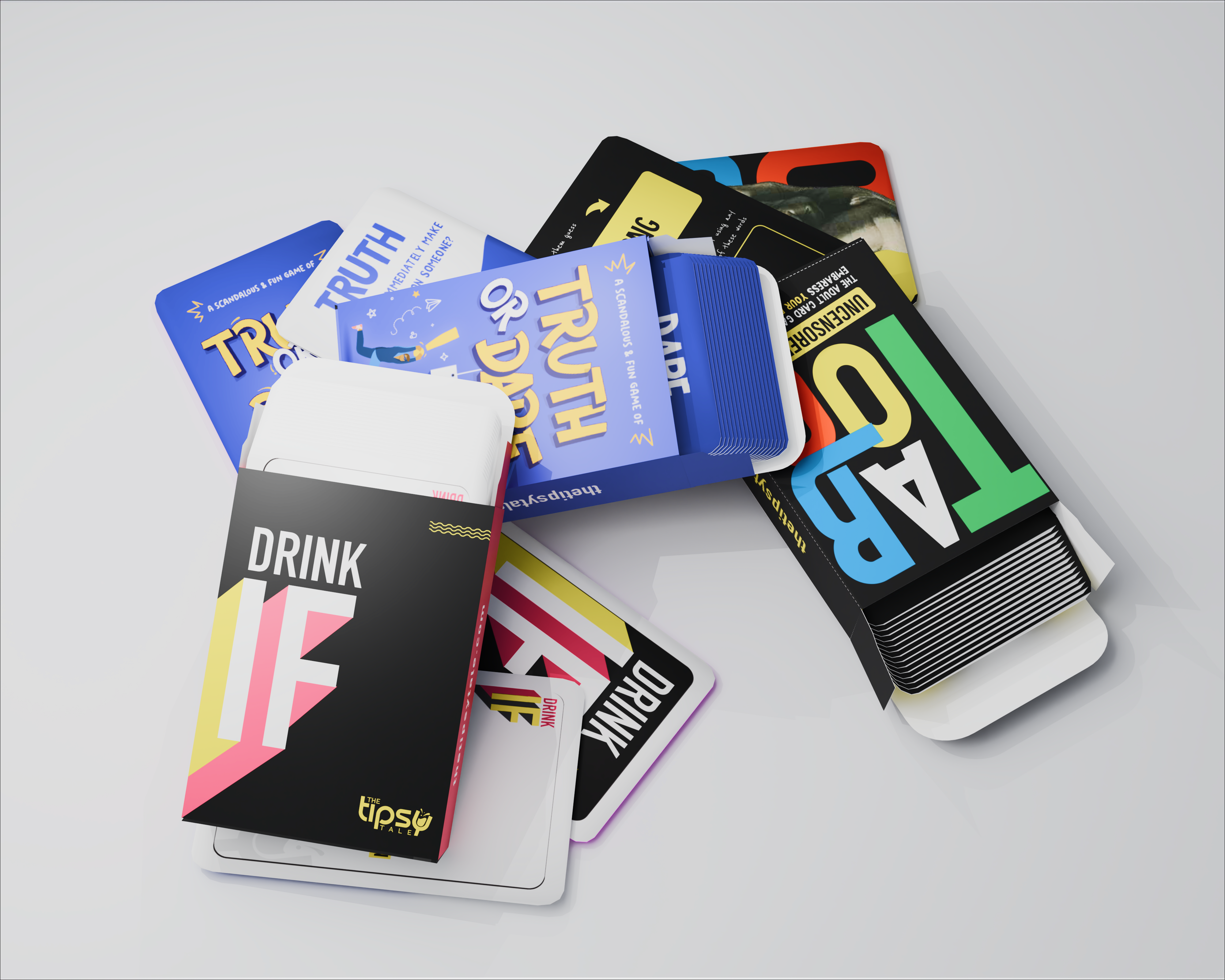 Drink If + Taboo + Truth & Dare Combo – Party Card Games for Friends