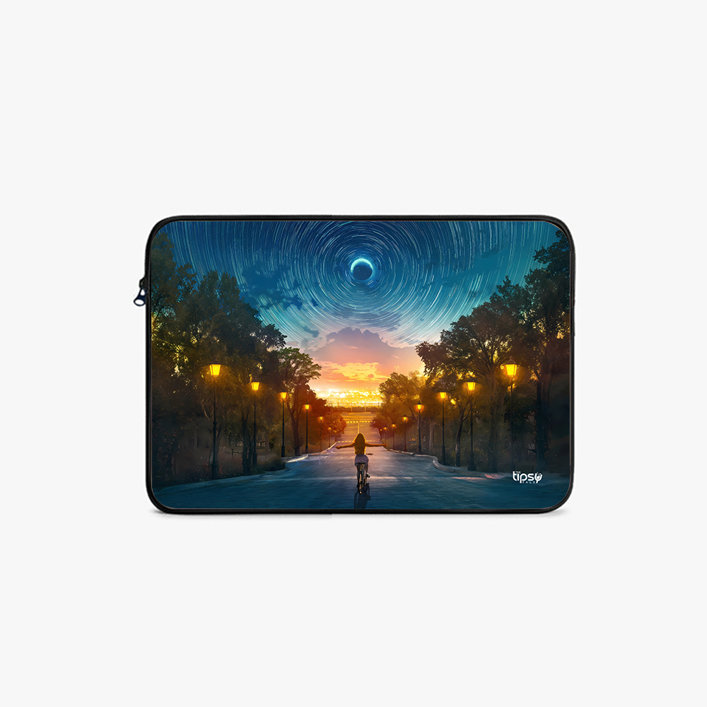 "TOWARDS BEAUTIFUL VIEW" Laptop Sleeves:Bold Modern Design for Every Size