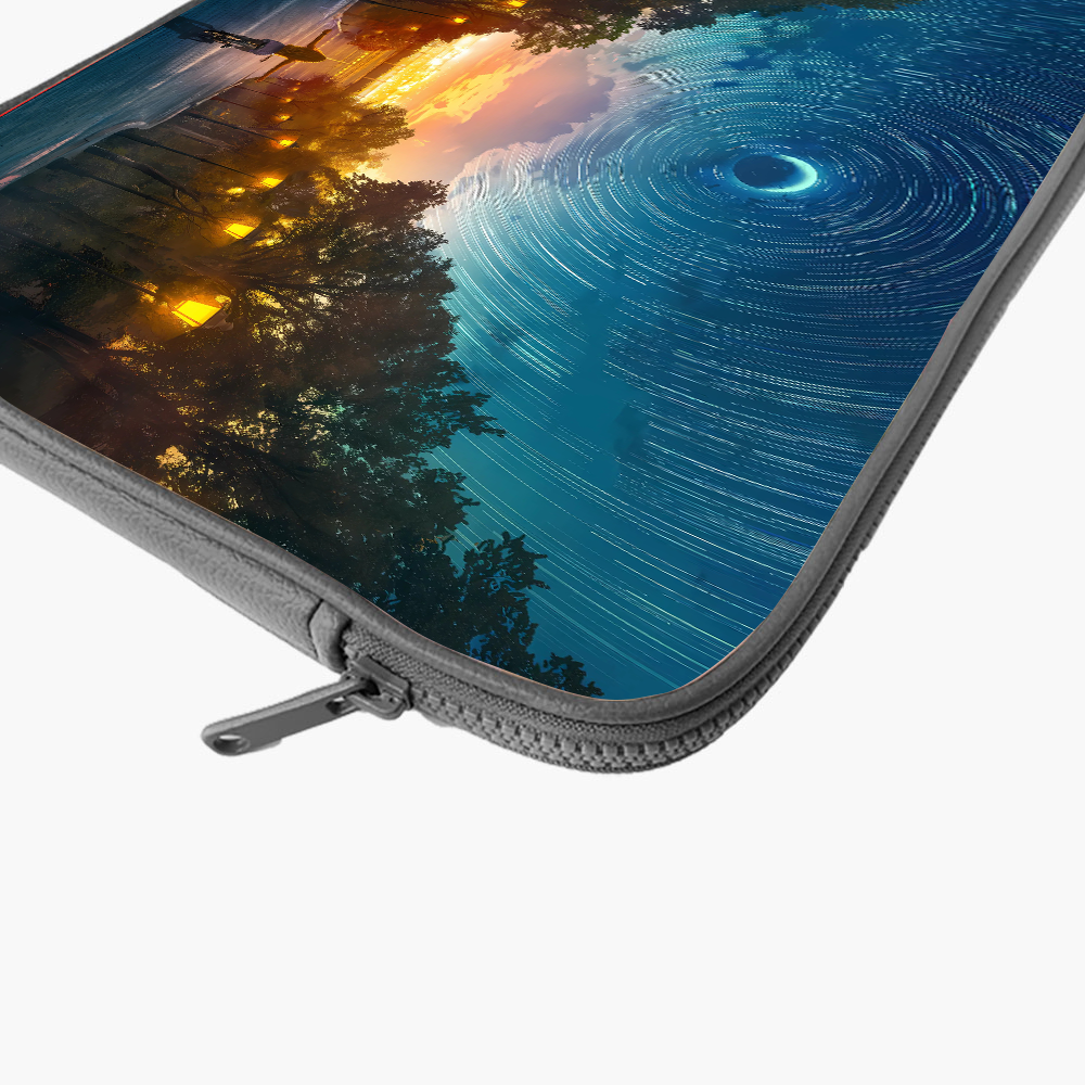 "TOWARDS BEAUTIFUL VIEW" Laptop Sleeves:Bold Modern Design for Every Size