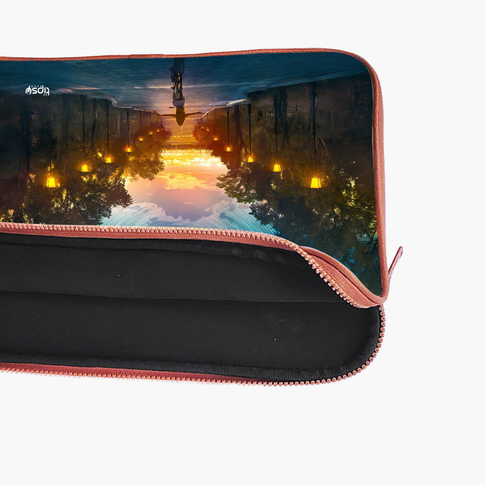 "TOWARDS BEAUTIFUL VIEW" Laptop Sleeves:Bold Modern Design for Every Size