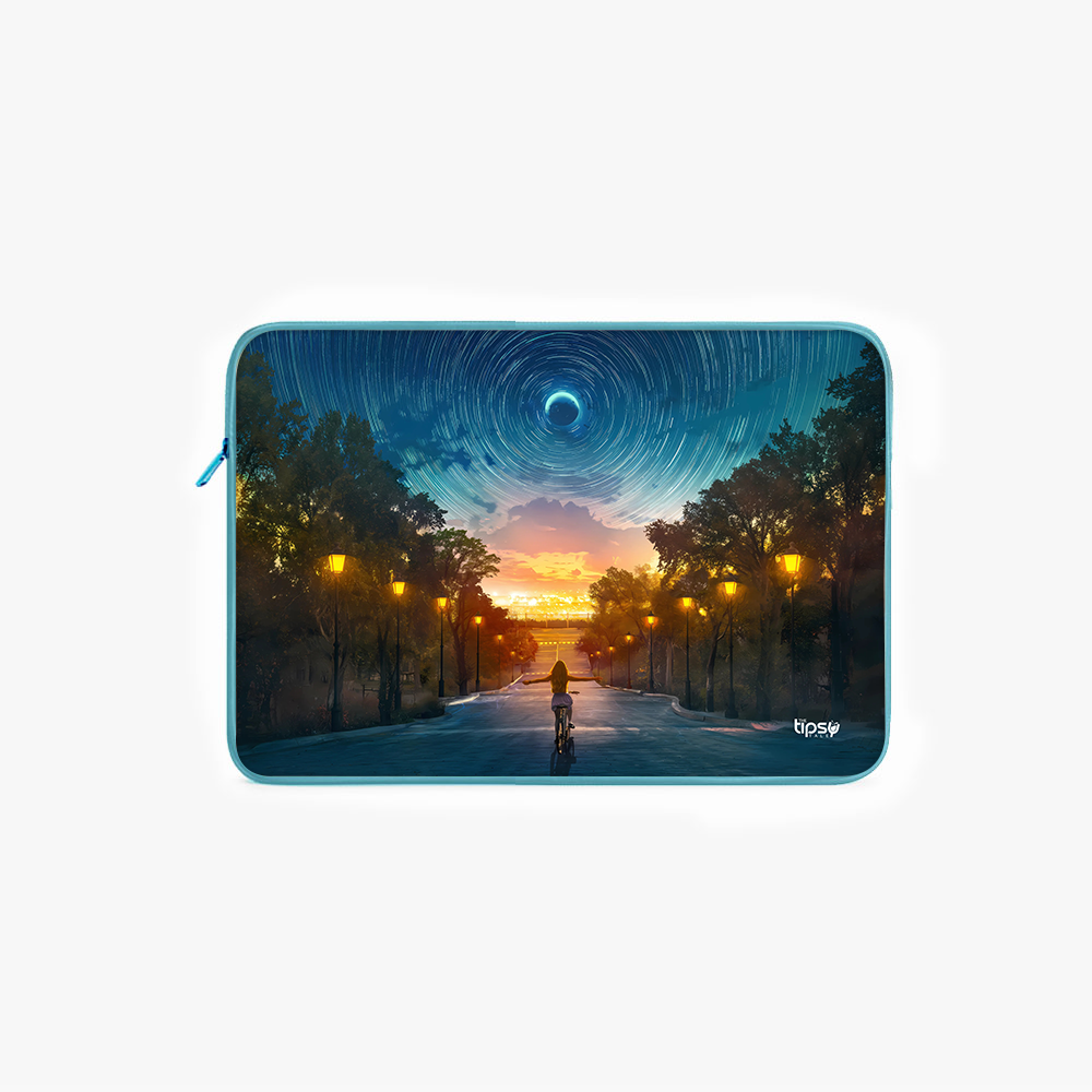 "TOWARDS BEAUTIFUL VIEW" Laptop Sleeves:Bold Modern Design for Every Size
