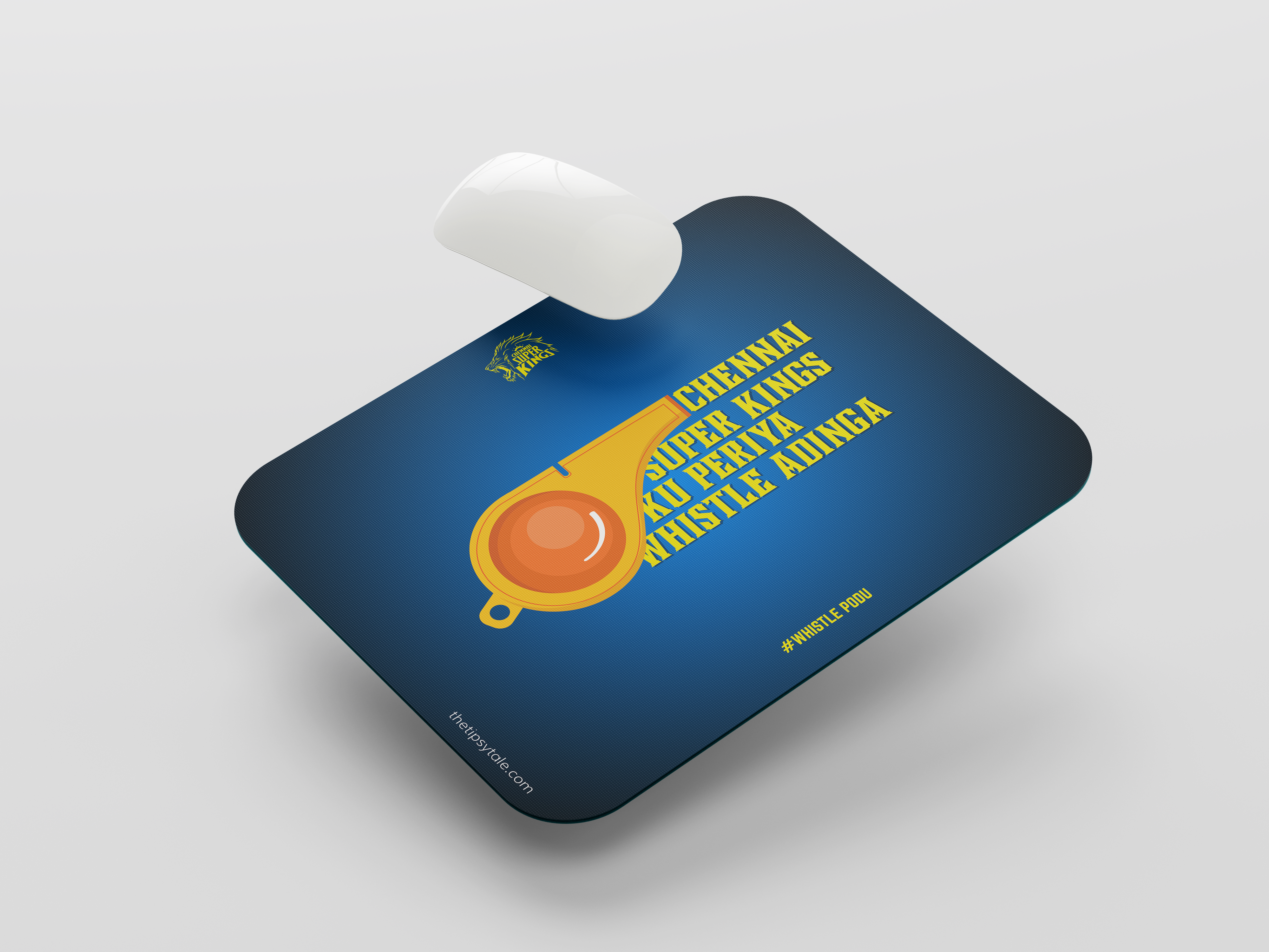 "CSK- WHISTLE PODU" Mousepad Enhance Your Workspace with Style