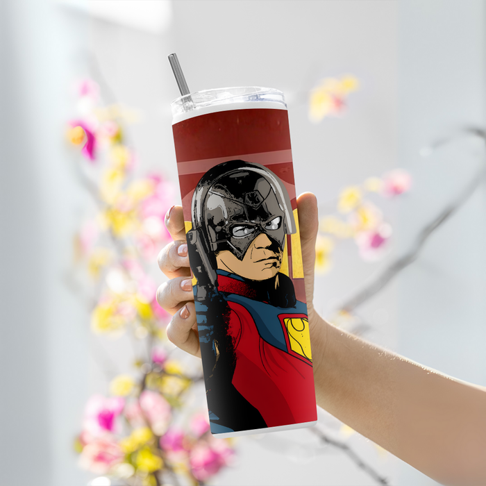 "PEACEMAKER" Tumbler with Metal Straw