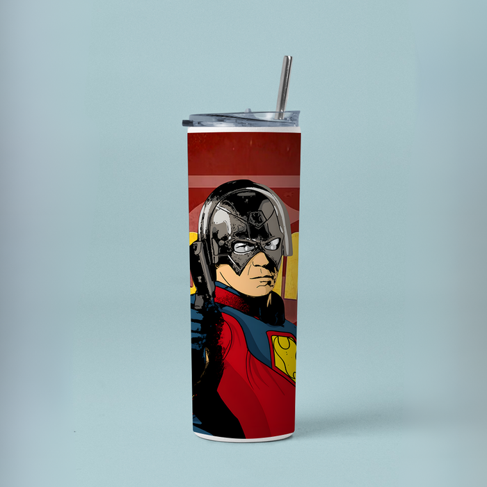 "PEACEMAKER" Tumbler with Metal Straw