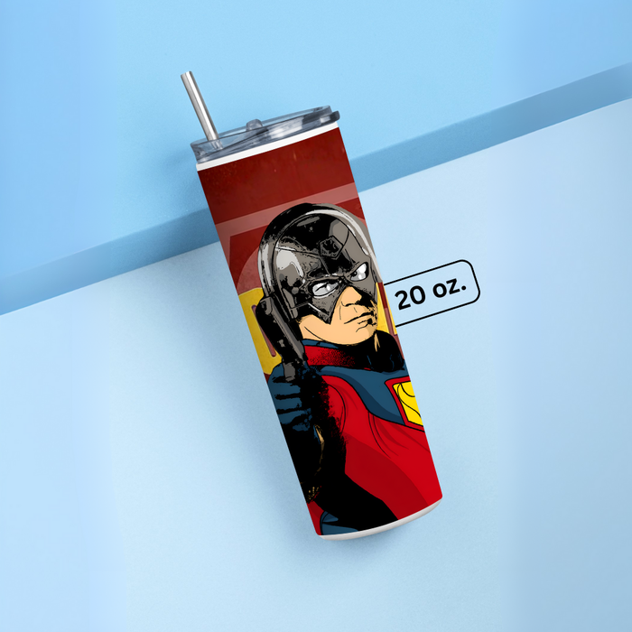 "PEACEMAKER" Tumbler with Metal Straw
